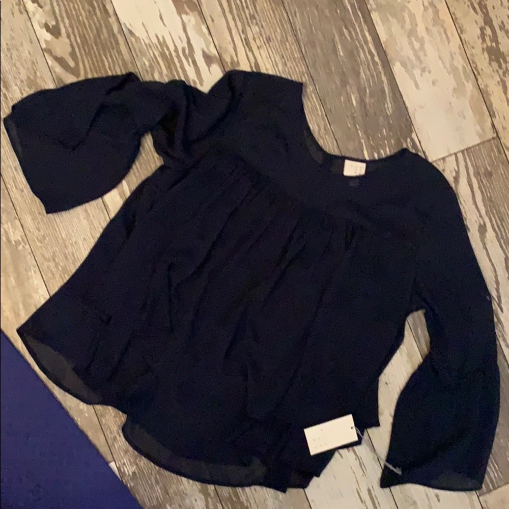 Babydoll Blouse 💙 Navy Blue